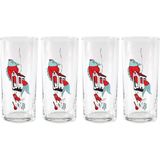 Anason Işleri Balık Evi Rakı Kadehi 4'lü Set - Şeffaf - 205 ml