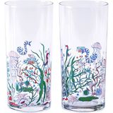 Anason İşleri Balık Gözü, Rakı Bardağı 2'li Set - 2 Adet - Bordo - 200 ml