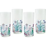Anason İşleri Balık Gözü Rakı Kadehi 4'lü Set - 4 Adet - Bordo - 200 ml