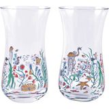 Anason Işleri Balık Gözü Rakı Kadehi Ince Belli 2'li Set - Şeffaf - 120 ml