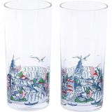 Anason Işleri Bir Zamanlar Istanbul, Rakı Bardağı 2'li Set - Çok Renkli