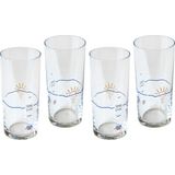 Anason İşleri Çelebi Dublesi Rakı Kadehi 4 Adet - Bordo - 200 ml