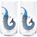 Anason İşleri Ejder Kule Su Bardağı 2'li - Şeffaf - 365 ml