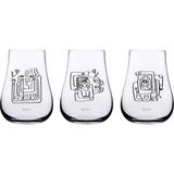 Anason İşleri Ekin Anıl Viski Kadehi 3'lü Set 330CC - Şeffaf - 330 ml
