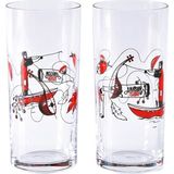 Anason İşleri Erkenci Rakı Bardağı 2'li Set - 2 Adet - Gümüş - 200 ml
