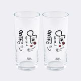 Anason İşleri Gül Rakı Bardağı 2'li Set