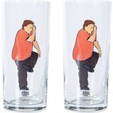 Anason İşleri Hassas Denge Erkek Rakı Kadehi 2 Adet - Kahverengi - 200 ml