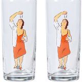 Anason İşleri Hassas Denge Kadın Rakı Kadehi 2 Adet - Kahverengi - 200 ml