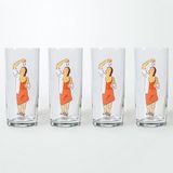 Anason İşleri Hassas Denge Kadın Rakı Kadehi 4 Adet - Kahverengi - 200 ml