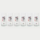 Anason İşleri Hür Kuş Rakı Kadehi 6 Adet - Kırmızı - 200 ml