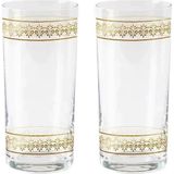Anason Işleri Klasik Desen Rakı Kadehi 2'li Set - Şeffaf - 205 ml