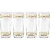 Anason Işleri Klasik Desen Rakı Kadehi 4'lü Set - Şeffaf - 205 ml