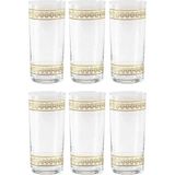 Anason Işleri Klasik Desen Rakı Kadehi 6'lı Set - Şeffaf - 205 ml