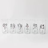 Anason İşleri Konuşan Portreler Sev Rakı Bardağı 6'lı Set