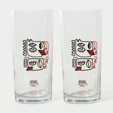 Anason İşleri Kuş Kuşa Rakı Kadehi 2 Adet - Kırmızı - 200 ml