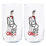 Anason İşleri Masanın En Cool'u, Su Bardağı 2'li Set