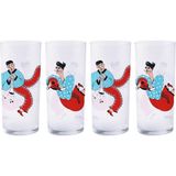 Anason İşleri Müzisyenler, Rakı Kadehi 4 Adet - Renkli - 200 ml