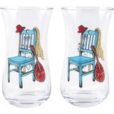 Anason Işleri Nazenin Rakı Kadehi Ince Belli 2'li Set - Şeffaf - 120 ml