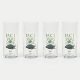 Anason İşleri Rakı Yavaş Içilir Rakı Kadehi 4 Adet - Mavi - 200 ml