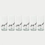 Anason İşleri Şakacı Balık Rakı Kadehi 6 Adet - Mavi - 200 ml