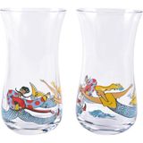 Anason Işleri Şen Kadeh Rakı Bardağı Ince Belli 2'li Set - Şeffaf - 120 ml