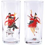 Anason İşleri Şen Şakrak, Rakı Bardağı 2'li Set - 2 Adet - Mavi - 200 ml