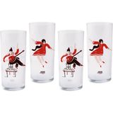 Anason İşleri Şen Şakrak, Rakı Kadehi 4 Adet - Mavi - 200 ml