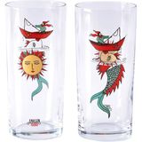 Anason İşleri Yaz Rüyası Rakı Bardağı 2'li Set - 2 Adet - Beyaz - 200 ml