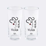 Anason Işleri Yelken Açalım Rakı Bardağı 2'li Set - Çok Renkli