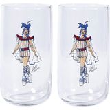 Anason İşleri Zeki Müren Sahnede Su Bardağı 2’li Set - Şeffaf - 365 ml
