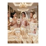 Anatolia Bride 10 lu konuşma balonu gold renk bekarlığa veda partisi bride to be