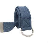 Anatolia Craft D Tokalı Dokuma Bay Bayan Genç Mavi Spor Kot Kanvas Bez Kemer - 130 cm - 68T-Mavi