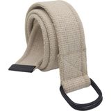 Anatolia Craft Siyah D Tokalı Dokuma Erkek Kadın Genç Bej Krem Spor Kot Taktik Kanvas Bez Kemer - 105 cm - Bej - Krem
