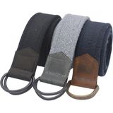 Anatolia Craft Unisex Derili Erkek Kadın Kız Genç Için D Tokalı Siyah-Antik Halkalı Dokuma Siyah Koyu Gri Lacivert Taktik Spor Kanvas Kot Bez Kemer - 115 cm - Lacivert - Siyah