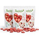Anatolia Freeze Dried-Dondurularak Kurutulmuş Meyve Cipsi Çilek-Freeze Dried Strawberry 3 Lü - 20 g