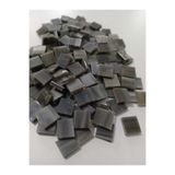 ANATOLİA MOZAİK Antrasit Kare Vitray Cam Mozaik Taşı - Sanatsal Mozaik için yaklaşık 10 x 10 mm