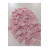 ANATOLİA MOZAİK Pembe Kare Vitray Cam Mozaik Taşı - Sanatsal Mozaik için yaklaşık 10 x 10 mm