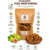 Anatolia Nuts Yeşil Incir Kurusu – Dilimlenmiş Kurutulmuş Incir – Kuru Meyve Atıştırmalık - 1000 gram