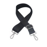Anatolia SİYAH Kolon Ayarlanabilir NİKEL TOKALI Çanta Sapı Çanta Aksesuarı Çanta Askısı 4cm En 120 Cm Uzunluk ac363