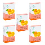Anatolia Soap 1978 Glikolik Asit Sabunu, Light Up Aha Bha Peeling Yenileyici Gözenek Sıkılaştırıcı Portakal C Vitamini, Cildinizi Derinlemesine Temizleyen ve Yenileyen Güçlü Bir Çözüm 5 Adet.