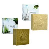 Anatolia Soap 1978 Mesopatamia Collection, Saf%100 Defne Garlı ve Zeytinyağı, Defne Sabunu Saçlarınız Korurken Saf zeytinyağıda Vücudunuzu Korusun. (2'li set)