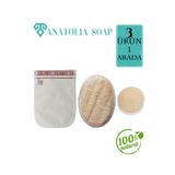 Anatolia Soap Doğal Kabak Lifi Yüz Ve Vücut Ayrıca Kelebek Kalın Kese Birlikte Muhteşem Üçlü
