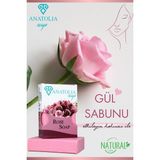 Anatolia Soap Gül Sabunu, Gül Yaprağı Sabunu Aroma Terapi Cilt Besleyici Bitkisel Nemlendirir Arındı