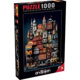 Anatolian 1000 Parçalık Puzzle Balat 1157 Canlı Renklerle Eğlenceli Zihin Geliştirici 66 x 48 cm