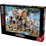 Anatolian 1000 Parçalık Puzzle Gülümse 66 x 48 cm Eğlenceli Zihin Geliştirici Oyun