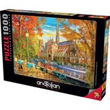 Anatolian 1000 Parçalık Puzzle - Sonbaharda Notre Dame 1176