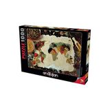 Anatolian 1045 Baharatlı Dünya Haritası 1000 Parça Puzzle