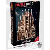 Anatolian 1163 Sagra Da Familia 1000 Parçalık Puzzle