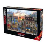 Anatolian 3000 Parça Paris Sokakları Puzzle
