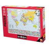 Anatolian 3319 Dünya Haritası 260 Parça Puzzle